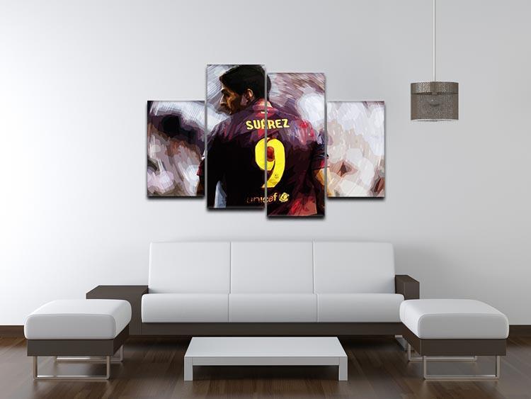 Luis Suarez Barcelona 4 Split Panel Canvas - Canvas Art Rocks - 3