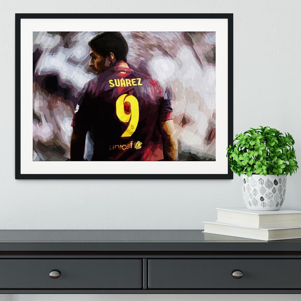 Luis Suarez Barcelona Framed Print - Canvas Art Rocks - 1