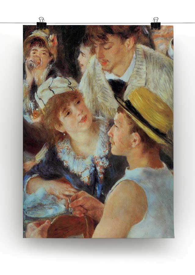 Lunch on the boat party detail by Renoir Canvas Print or Poster - Canvas Art Rocks - 2