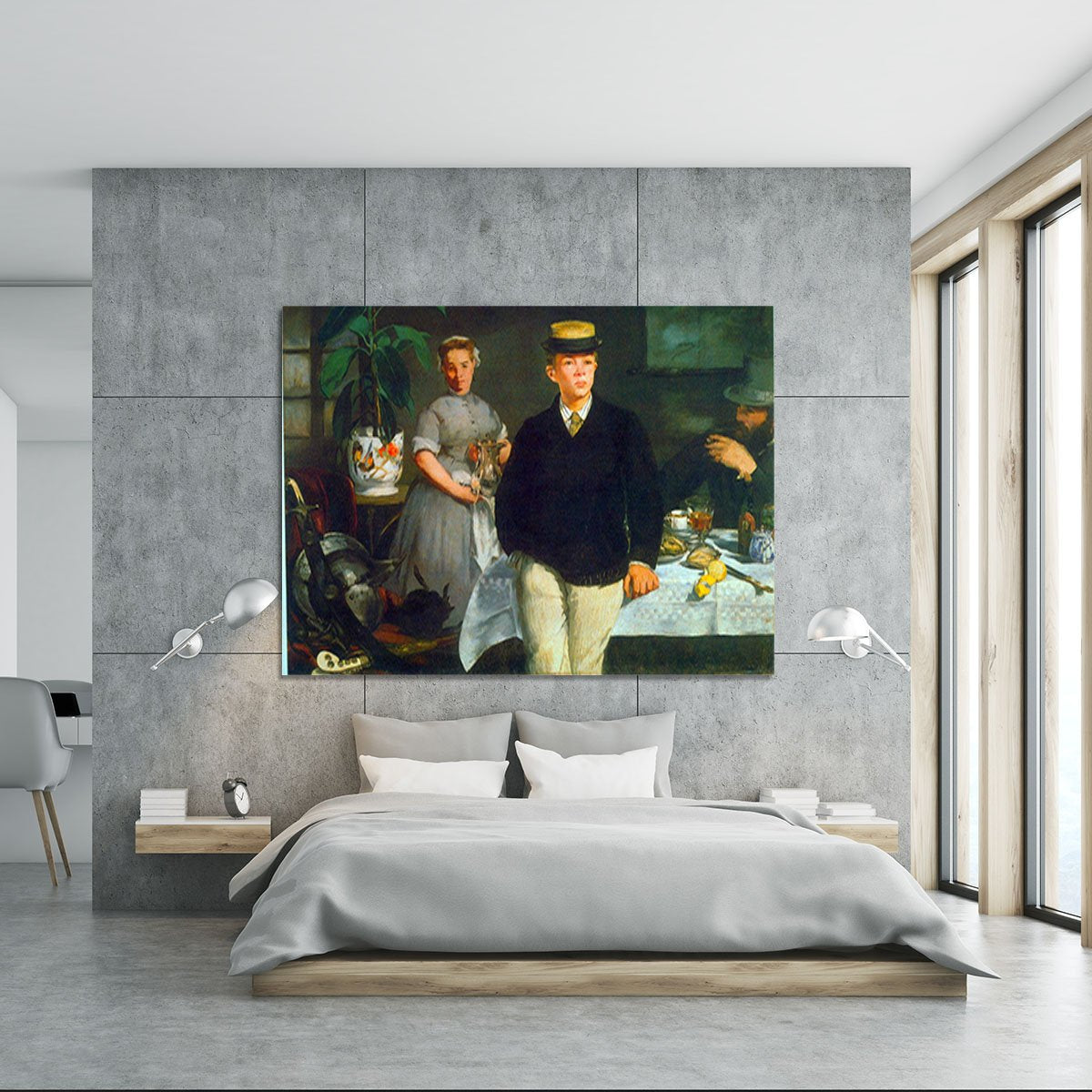 Luncheon by Manet Canvas Print or Poster