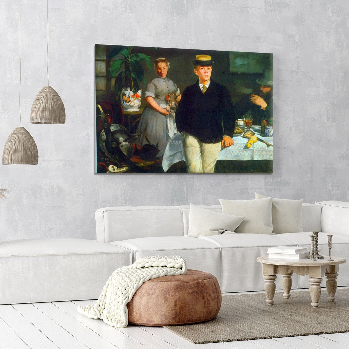 Luncheon by Manet Canvas Print or Poster