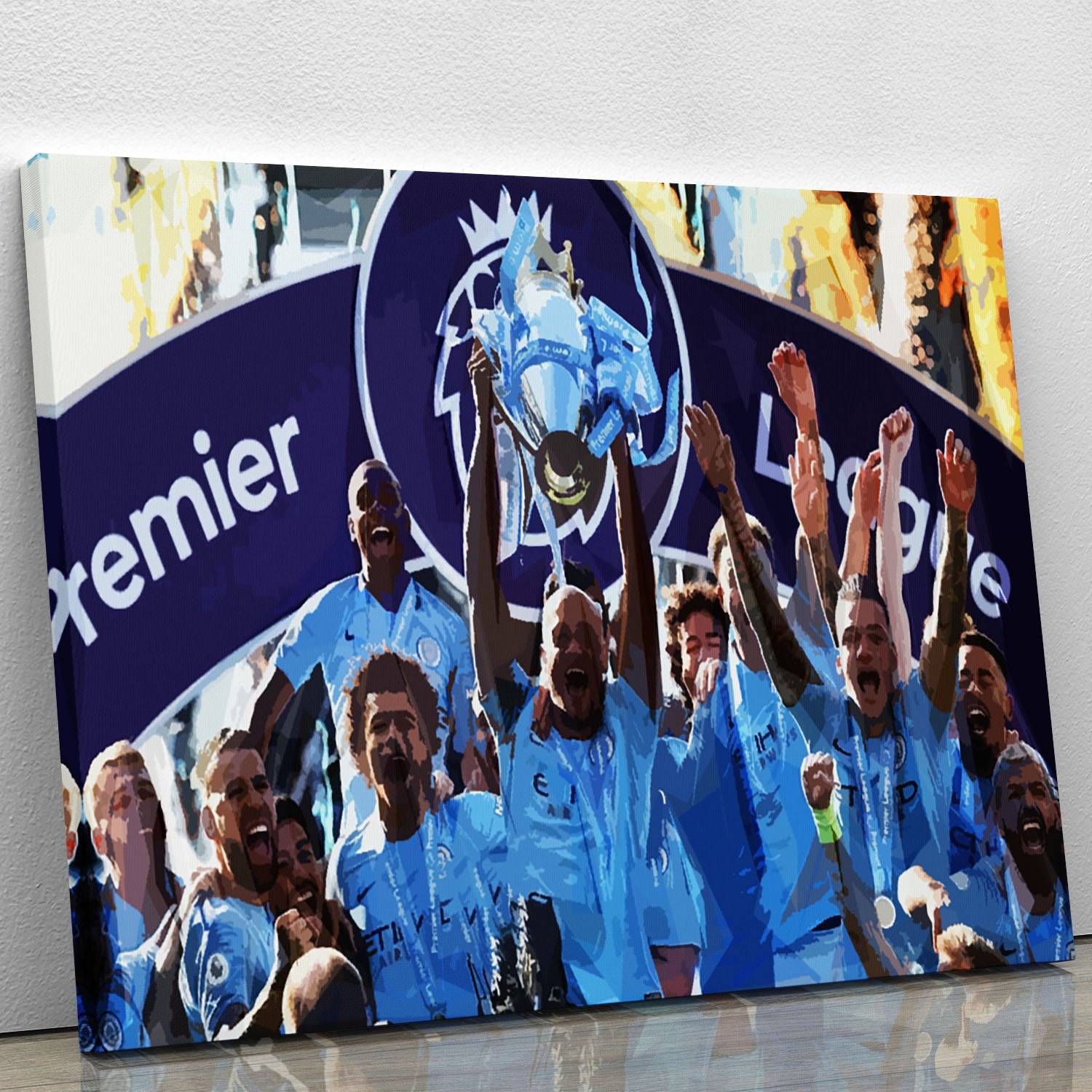 MANCHESTER CITY PREMIER LEAGUE WINNERS 2019 Canvas Print or Poster