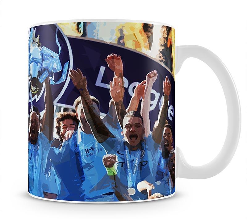 MANCHESTER CITY PREMIER LEAGUE WINNERS 2019 Mug - Canvas Art Rocks - 1