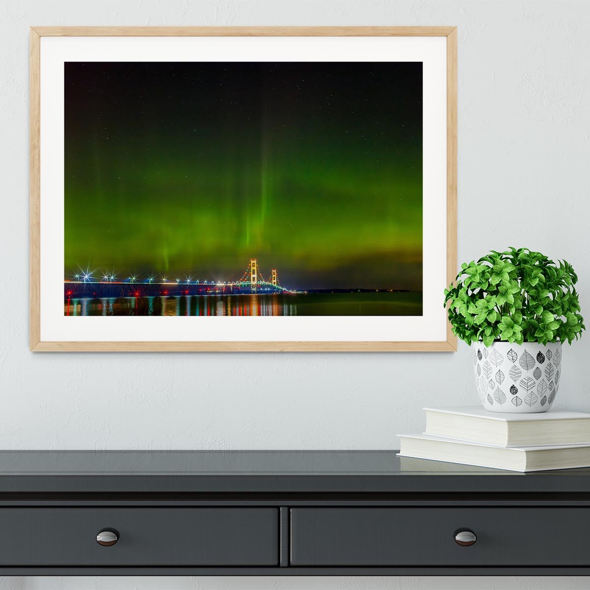 Mackinac Bridge Framed Print - Canvas Art Rocks - 3