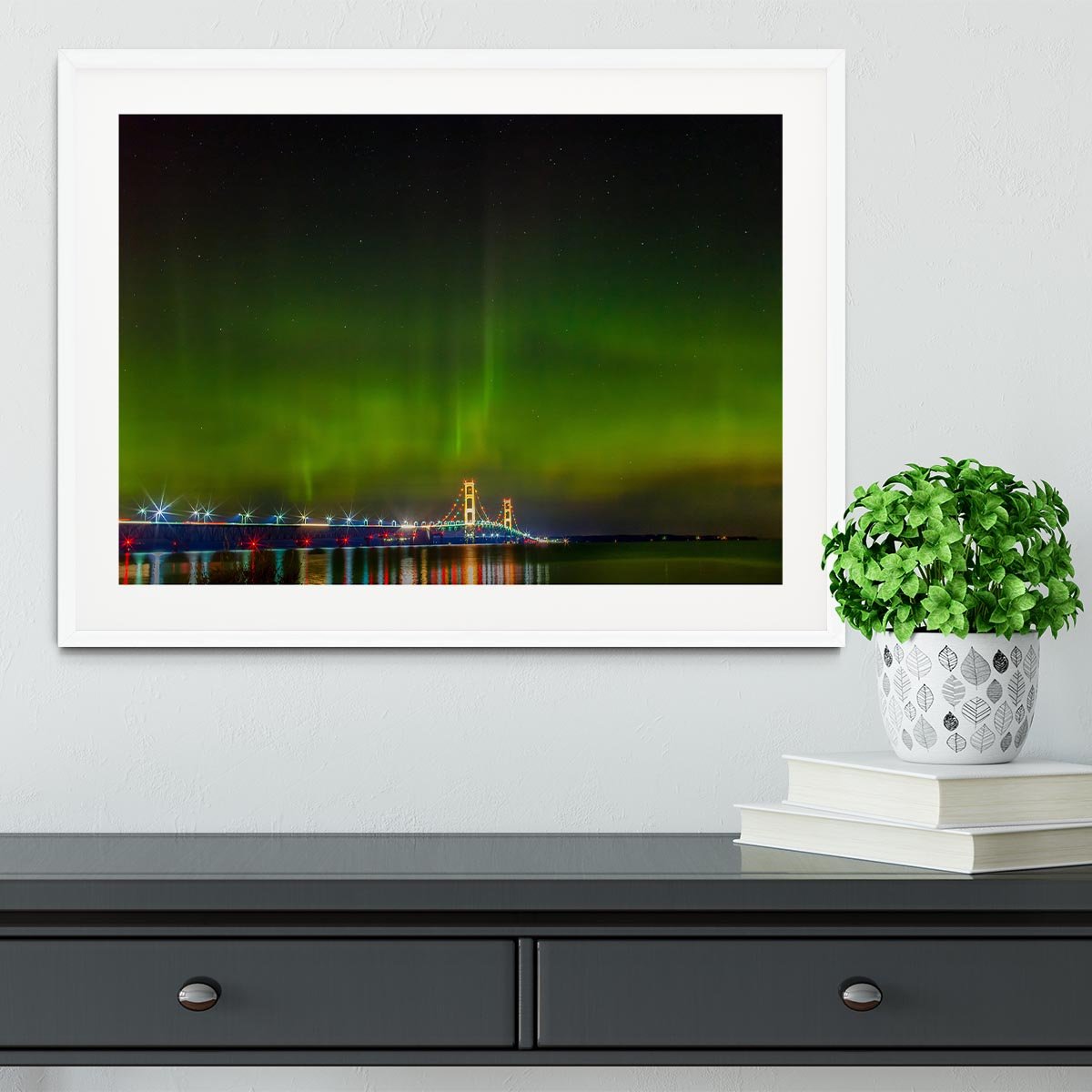 Mackinac Bridge Framed Print - Canvas Art Rocks - 5