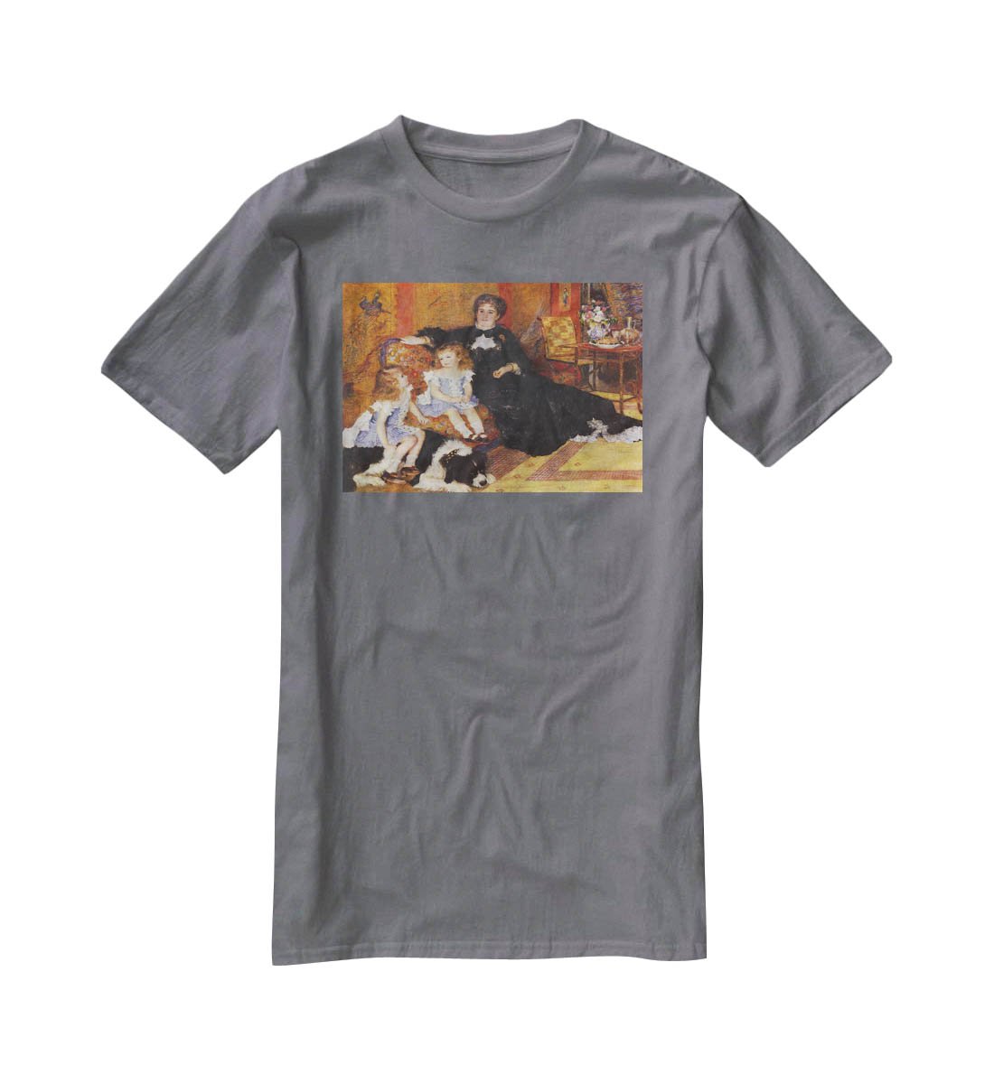 Madame Charpentier and her children by Renoir T-Shirt - Canvas Art Rocks - 3