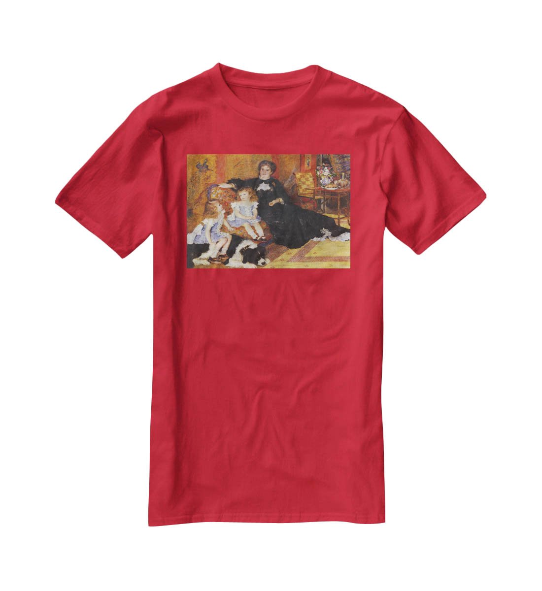 Madame Charpentier and her children by Renoir T-Shirt - Canvas Art Rocks - 4