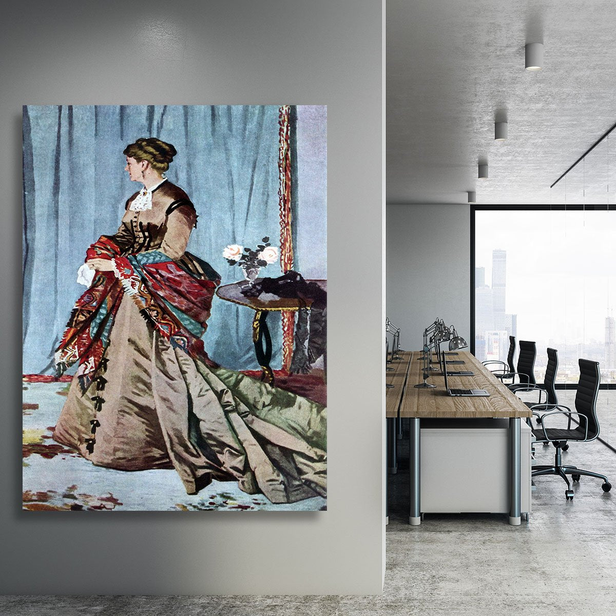 Madame Gaudibert by Monet Canvas Print or Poster