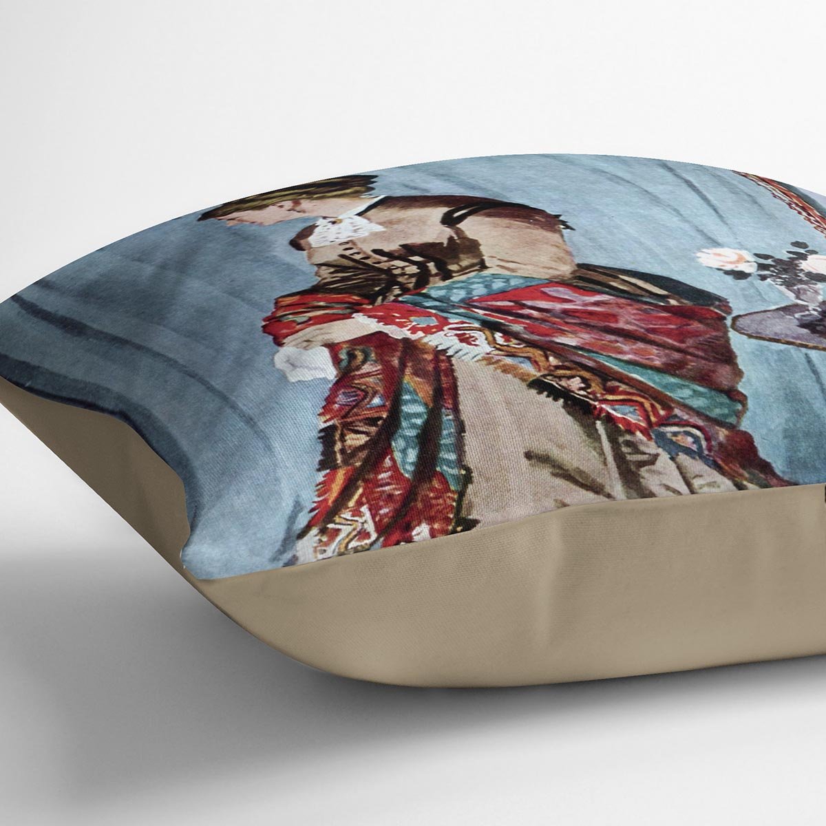 Madame Gaudibert by Monet Throw Pillow