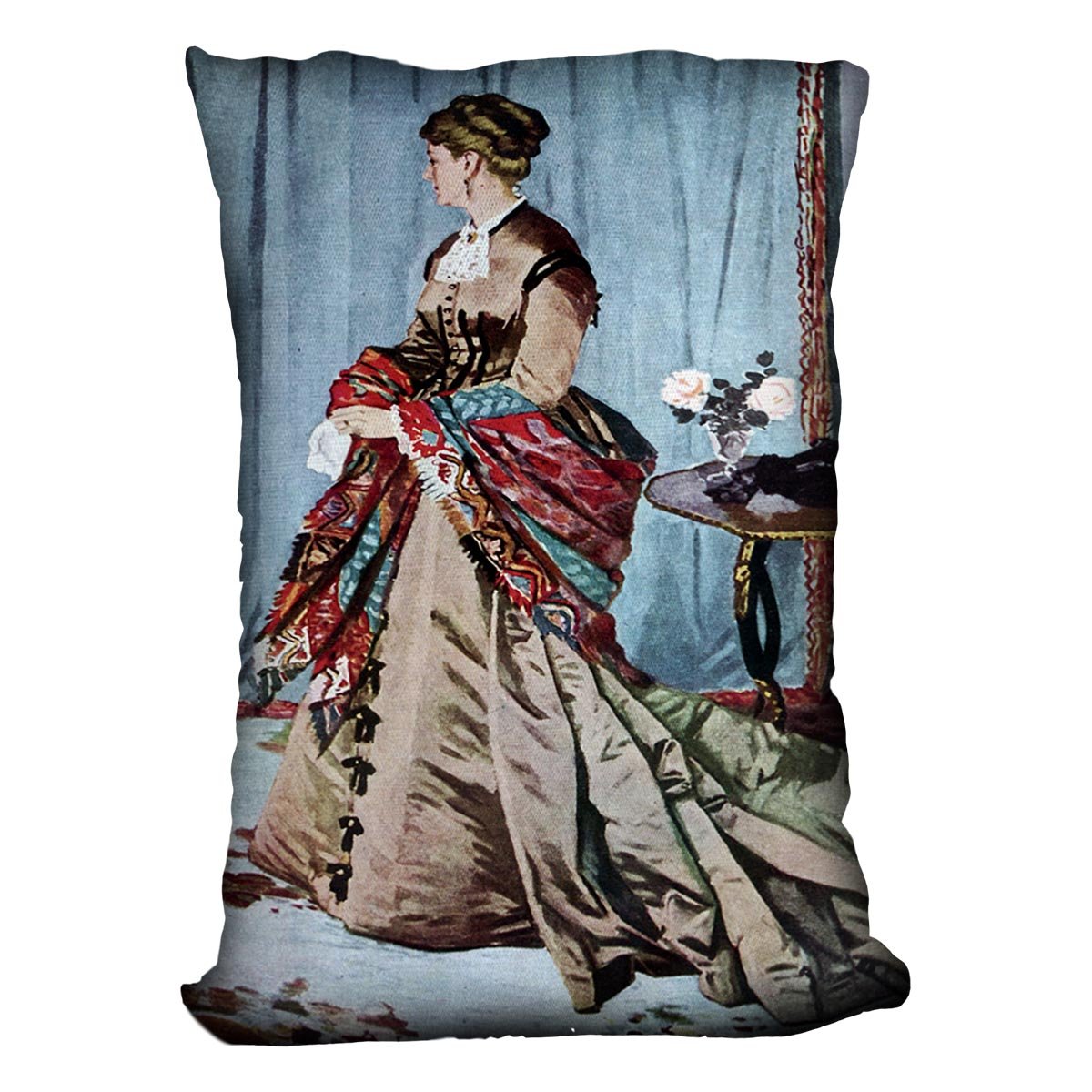 Madame Gaudibert by Monet Throw Pillow