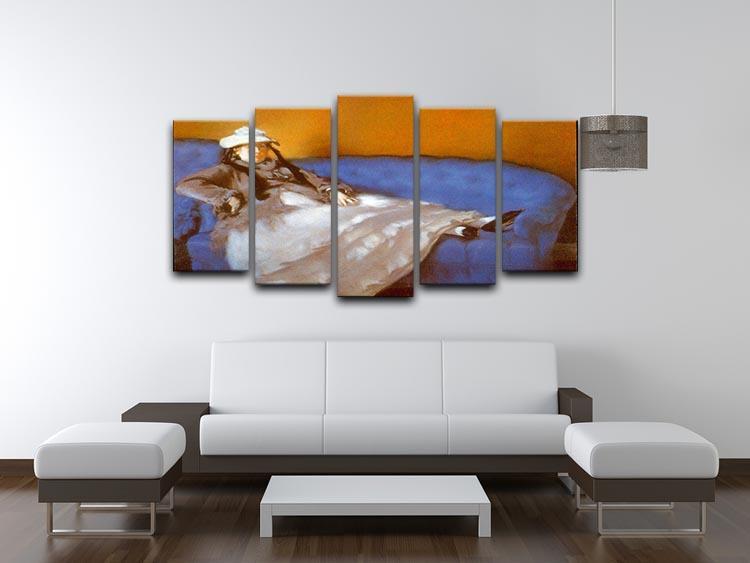 Madame Manet by Manet 5 Split Panel Canvas - Canvas Art Rocks - 3