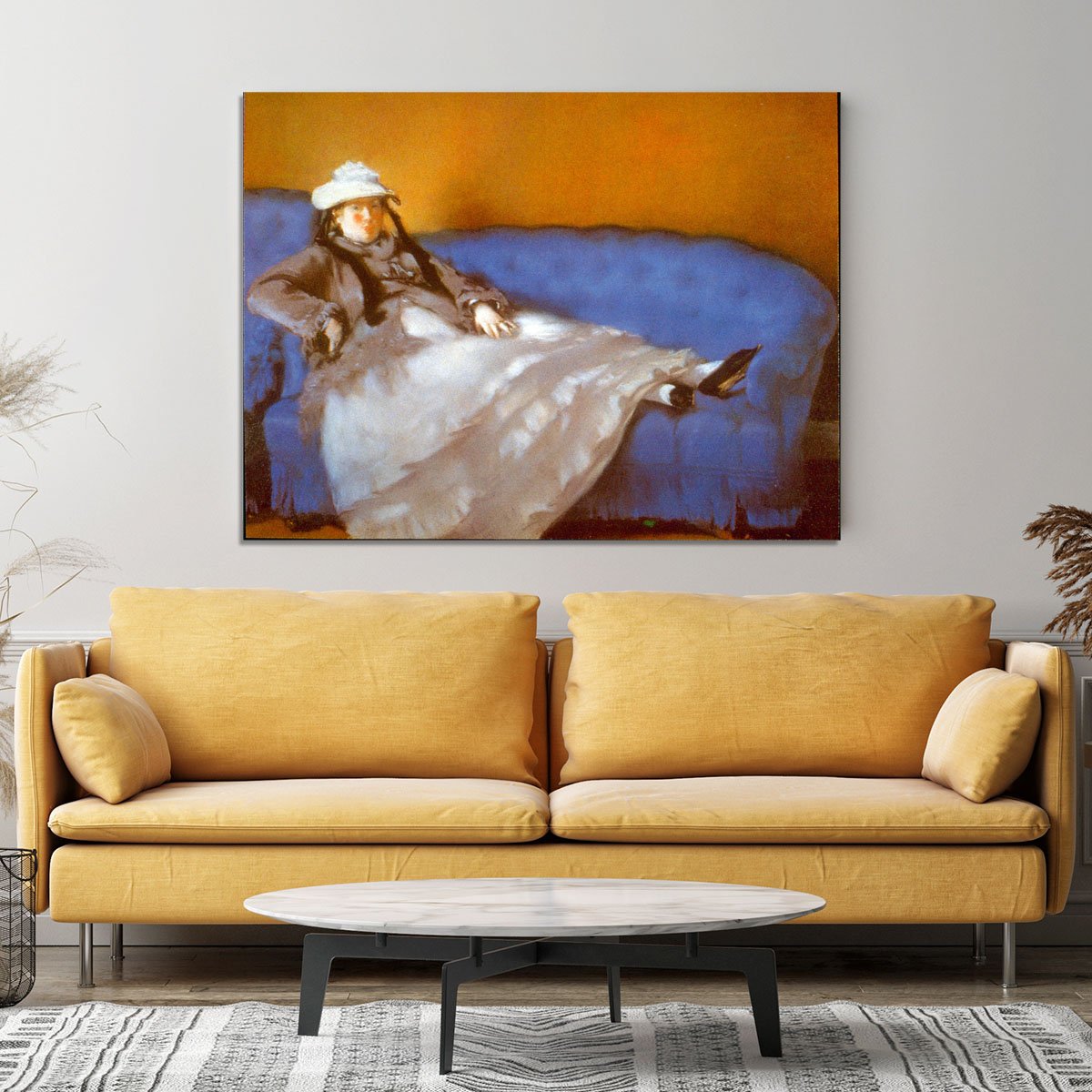 Madame Manet by Manet Canvas Print or Poster