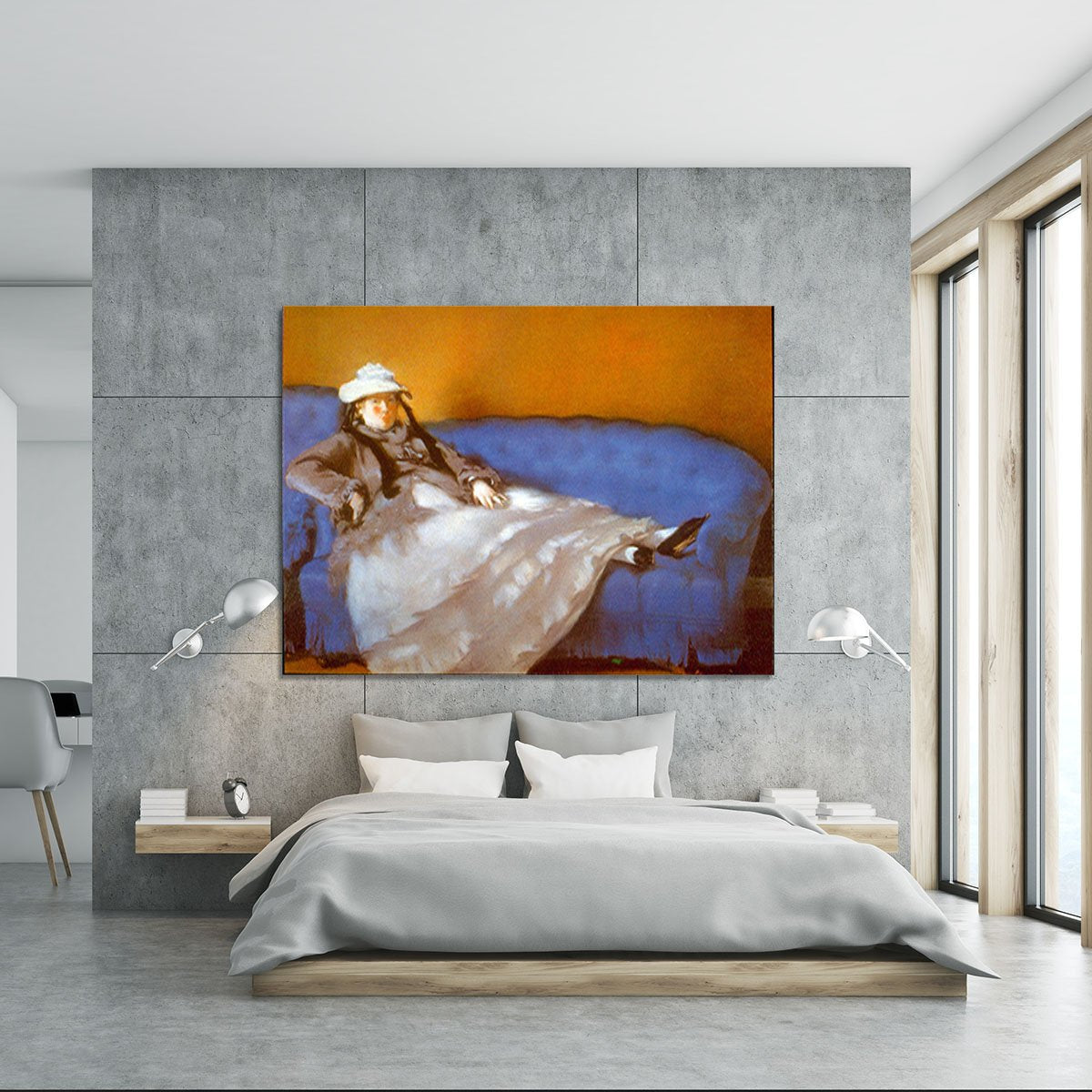 Madame Manet by Manet Canvas Print or Poster