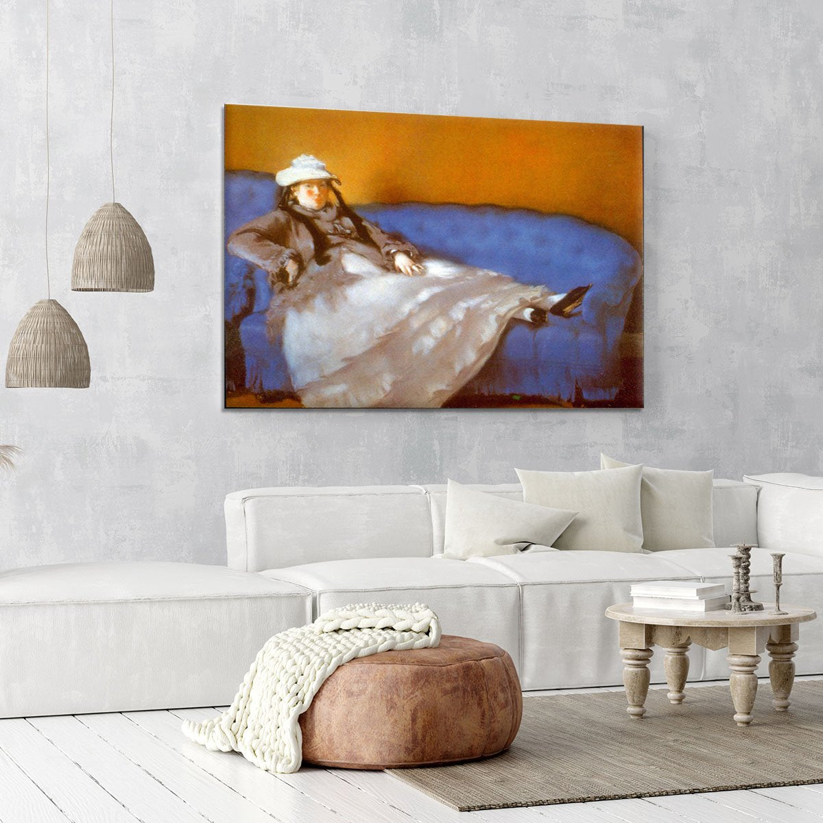Madame Manet by Manet Canvas Print or Poster