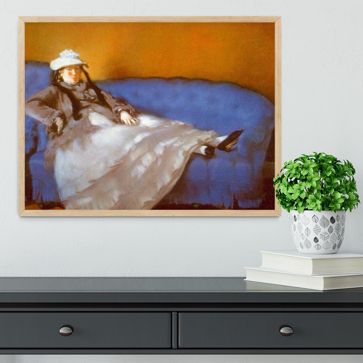 Madame Manet by Manet Framed Print - Canvas Art Rocks - 4