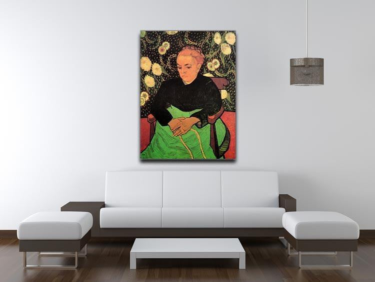 Madame Roulin Rocking the Cradle La Berceuse by Van Gogh Canvas Print & Poster - Canvas Art Rocks - 4
