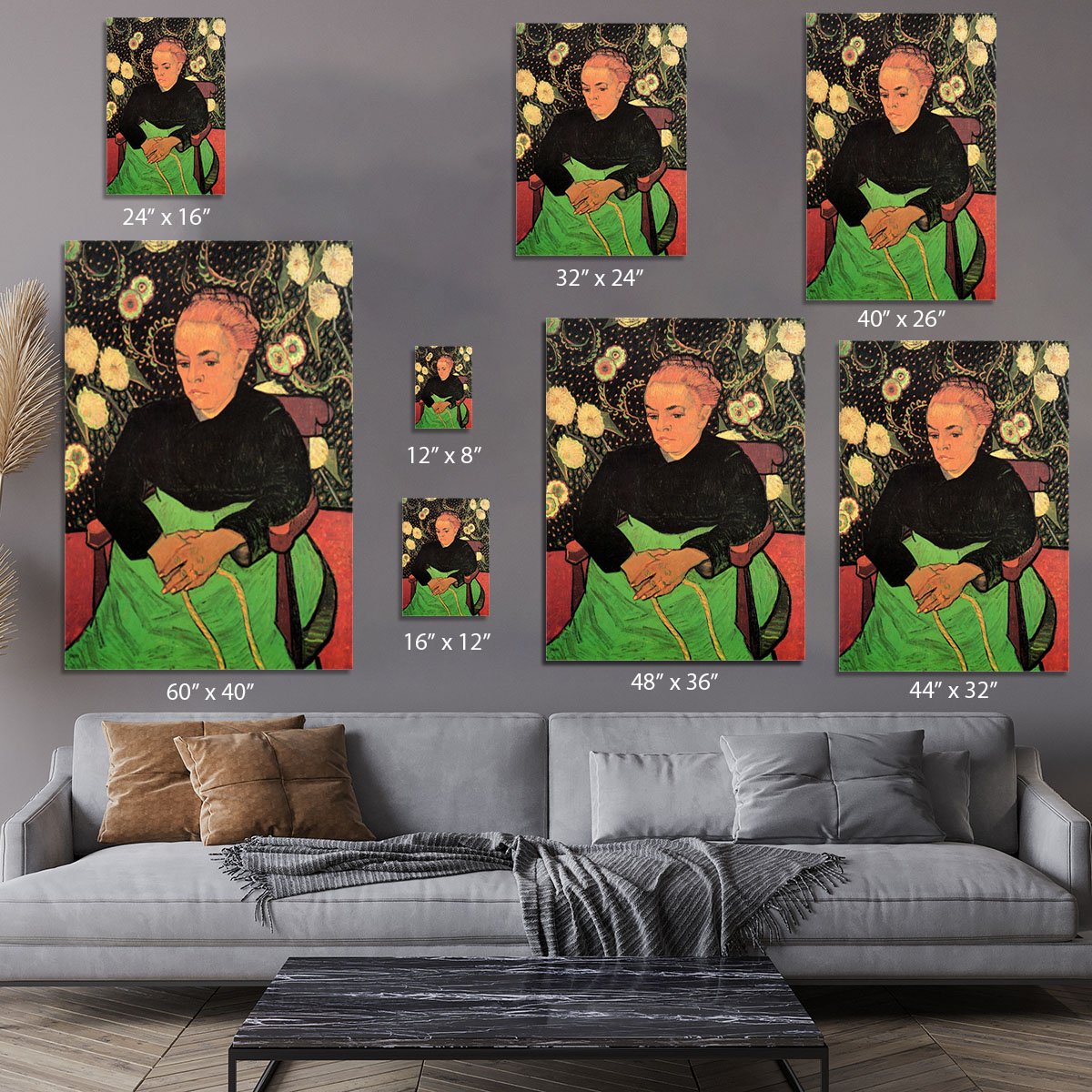 Madame Roulin Rocking the Cradle La Berceuse by Van Gogh Canvas Print or Poster