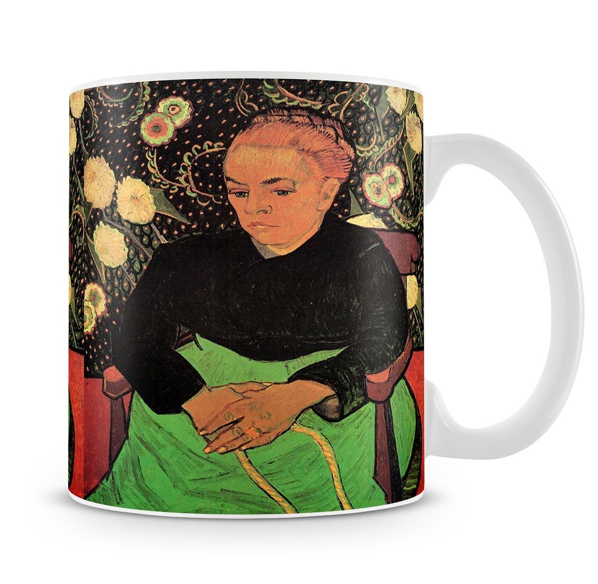 Madame Roulin Rocking the Cradle La Berceuse by Van Gogh Mug - Canvas Art Rocks - 4