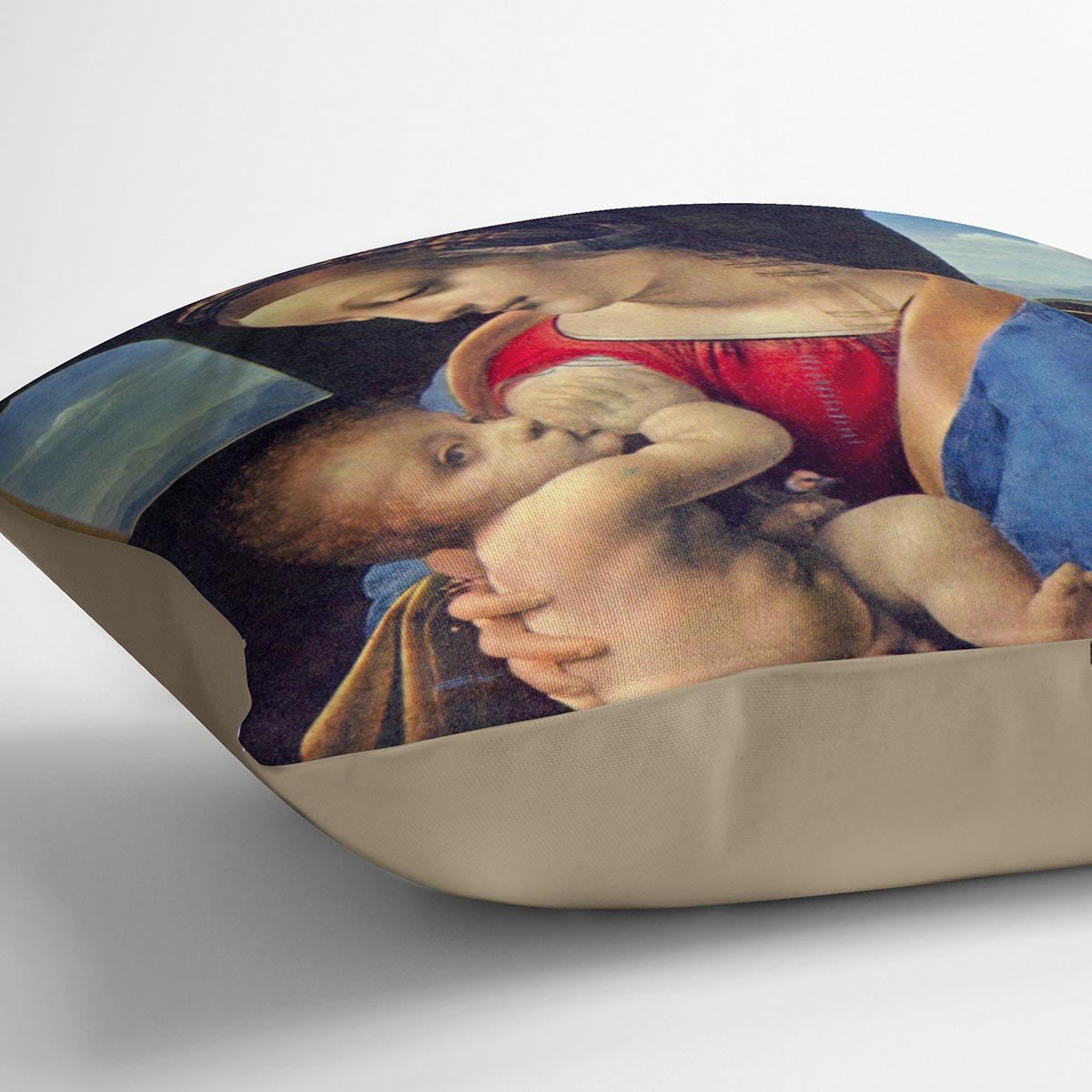 Madonna by Da Vinci Throw Pillow