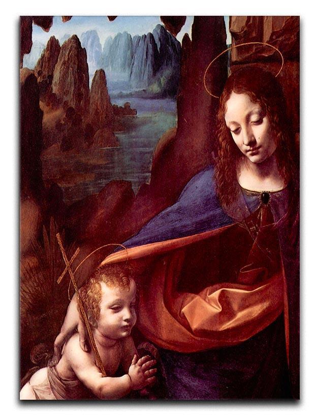 Madonna in the rock cave Detail by Da Vinci Canvas Print & Poster  - Canvas Art Rocks - 1