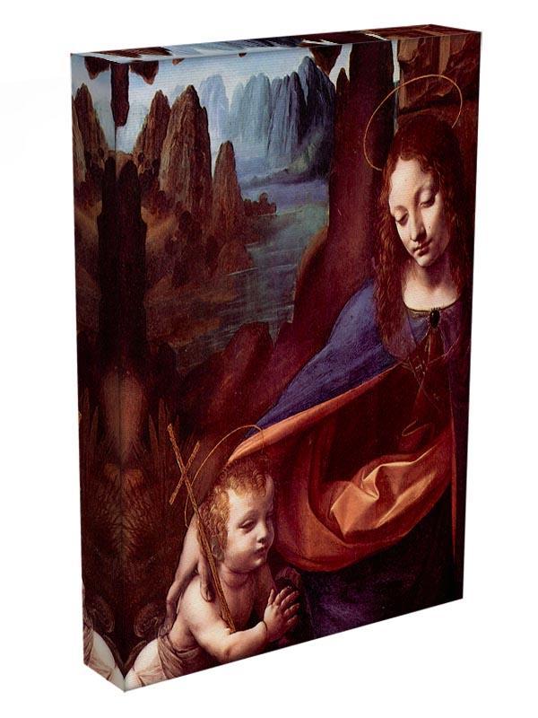 Madonna in the rock cave Detail by Da Vinci Canvas Print & Poster - Canvas Art Rocks - 3