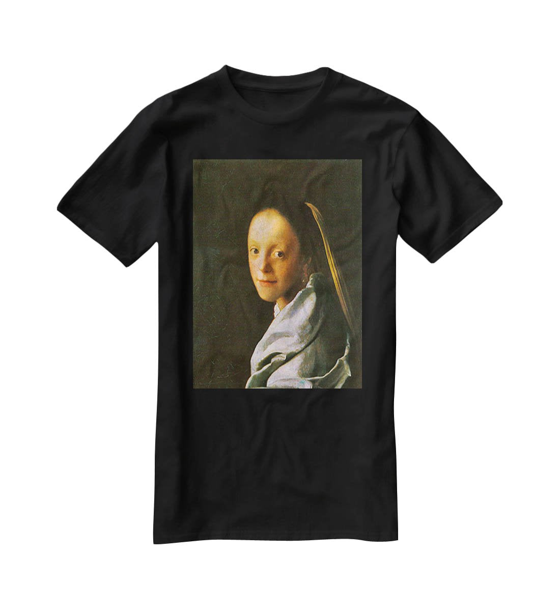 Maid by Vermeer T-Shirt - Canvas Art Rocks - 1