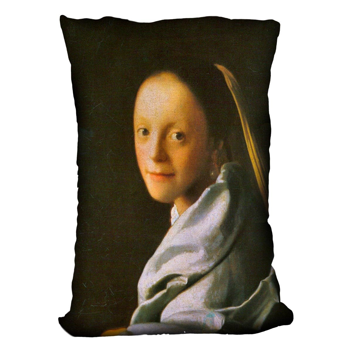 Maid by Vermeer Cushion