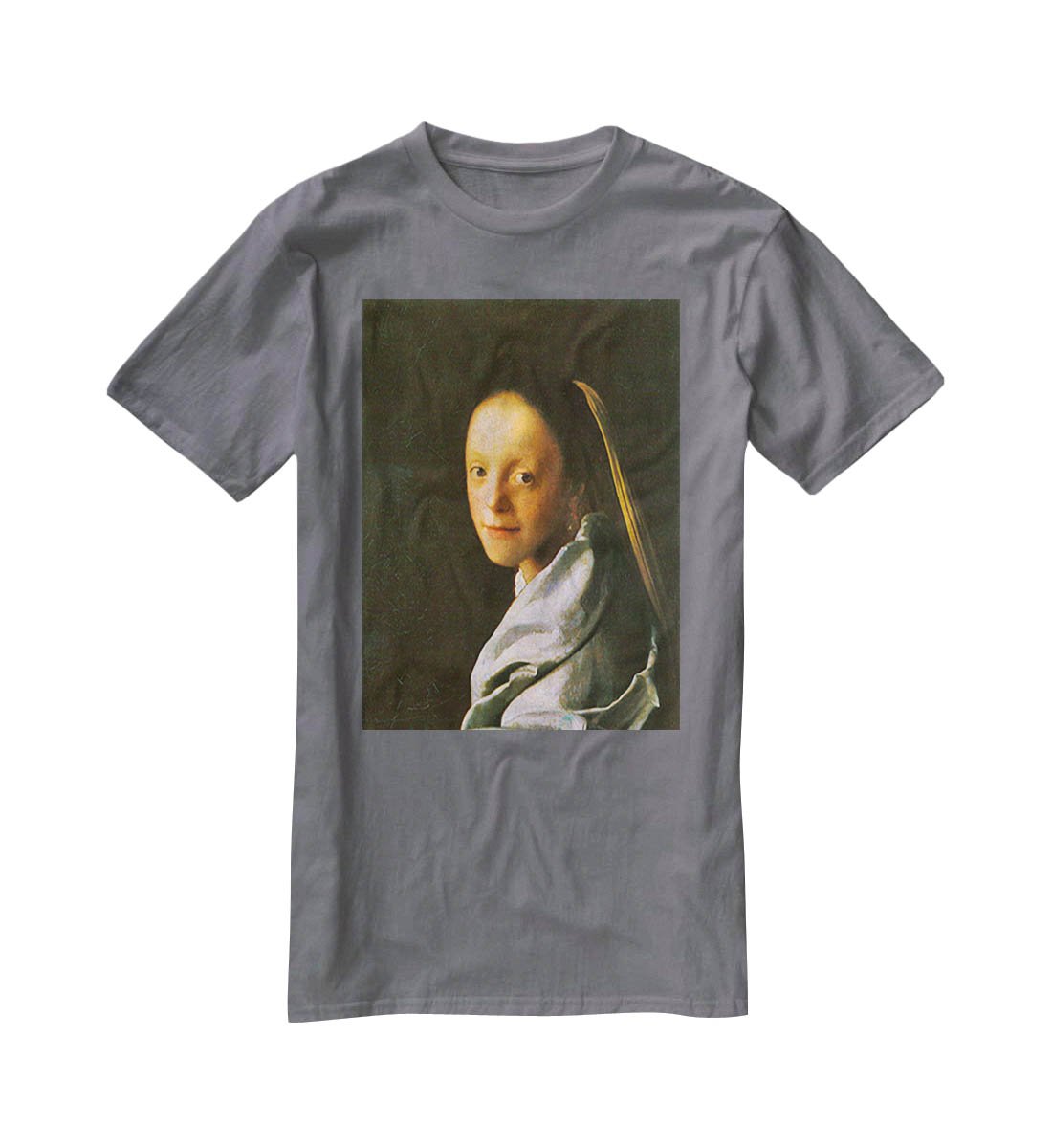 Maid by Vermeer T-Shirt - Canvas Art Rocks - 3