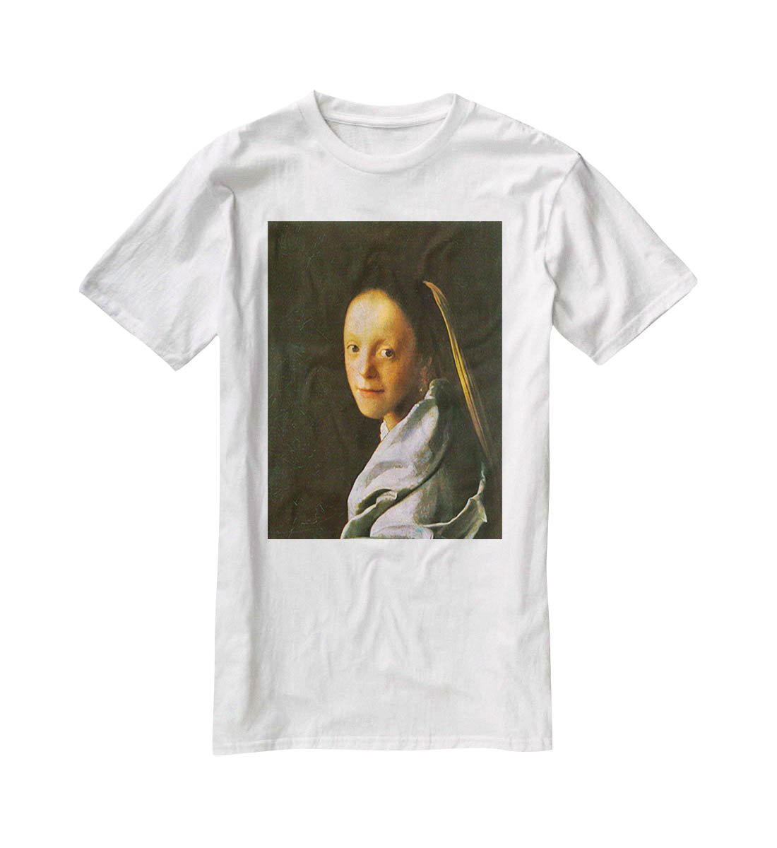 Maid by Vermeer T-Shirt - Canvas Art Rocks - 5