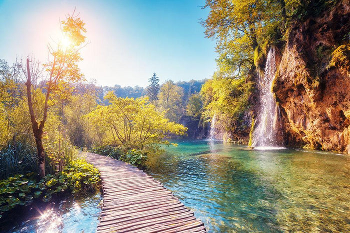 Majestic view on turquoise water Wall Mural Wallpaper