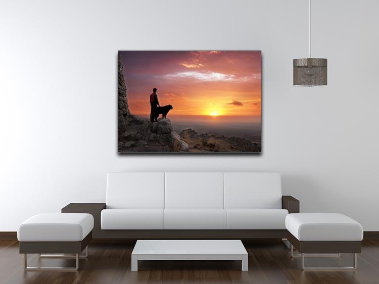 Man and his faithful companion Canvas Print or Poster - Canvas Art Rocks - 4