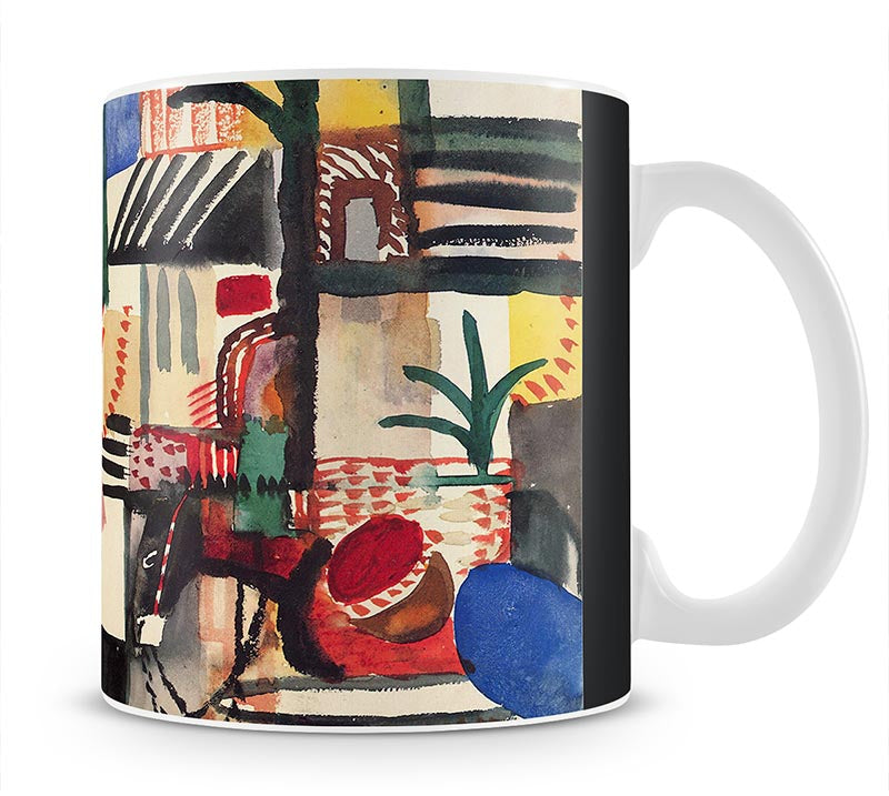 Man with a donkey by Macke Mug - Canvas Art Rocks - 1