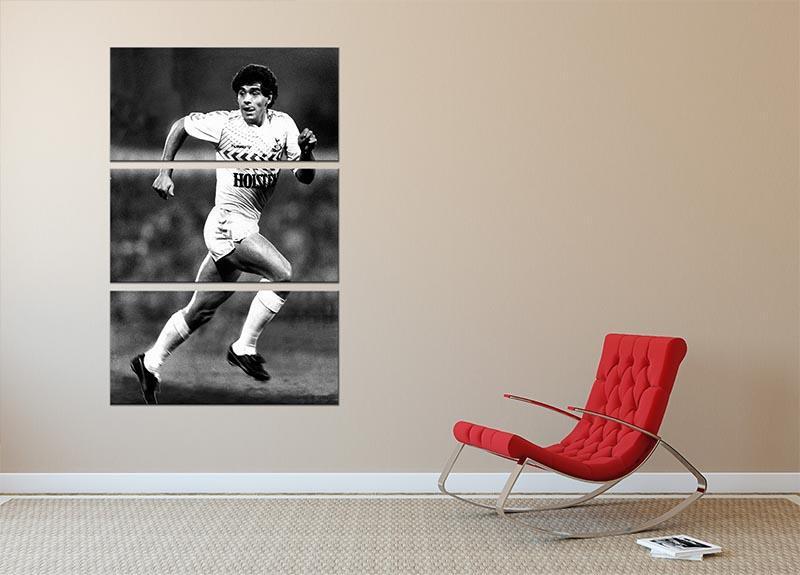 Maradona 3 Split Panel Canvas Print - Canvas Art Rocks - 2