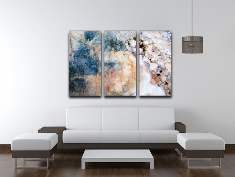 Marble patterned texture 3 Split Panel Canvas Print - Canvas Art Rocks - 3