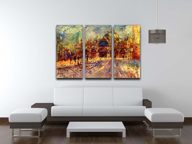 Marcus place in Venice by Renoir 3 Split Panel Canvas Print - Canvas Art Rocks - 3