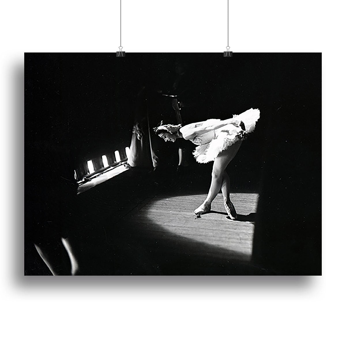 Margot Fonteyn takes a curtain call Canvas Print or Poster