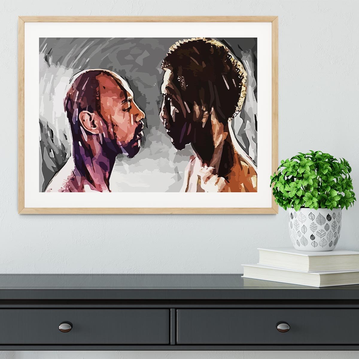 Marvin Hagler v Thomas Hearns Framed Print - Canvas Art Rocks - 3