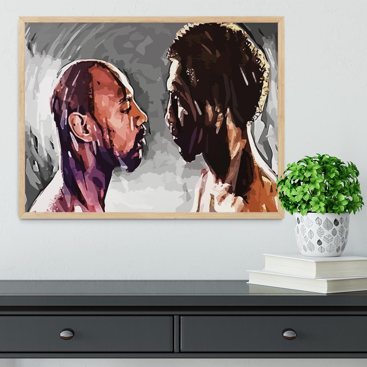 Marvin Hagler v Thomas Hearns Framed Print - Canvas Art Rocks - 4