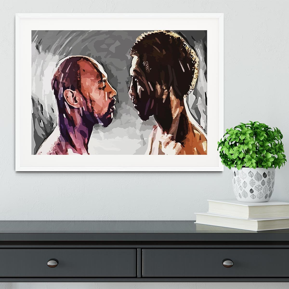 Marvin Hagler v Thomas Hearns Framed Print - Canvas Art Rocks - 5