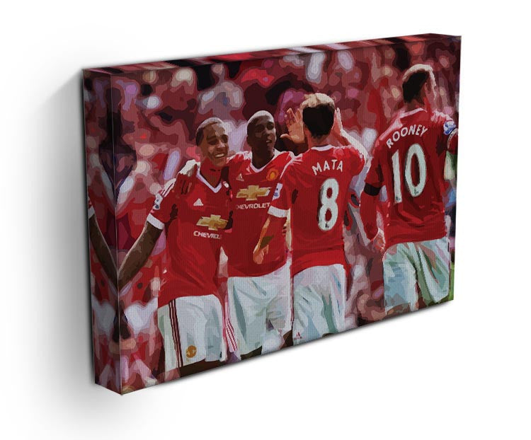 Juan Mata and Wayne Rooney Print - Canvas Art Rocks - 3