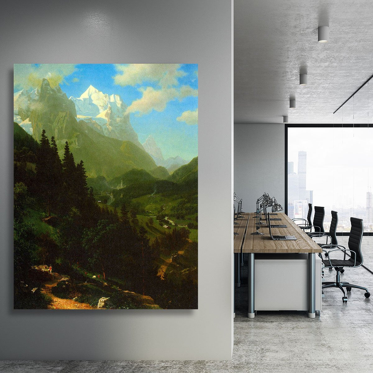 Matterhorn by Bierstadt Canvas Print or Poster