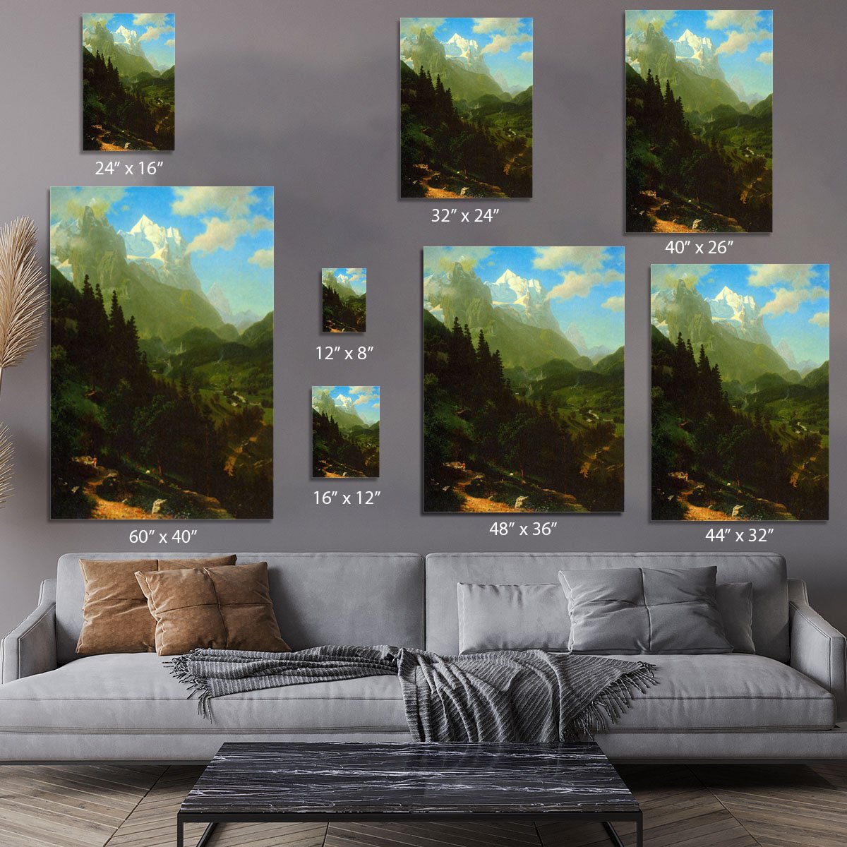 Matterhorn by Bierstadt Canvas Print or Poster