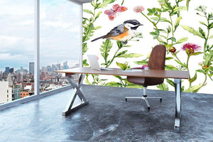 Meadow with butterflies Wall Mural Wallpaper - Canvas Art Rocks - 3