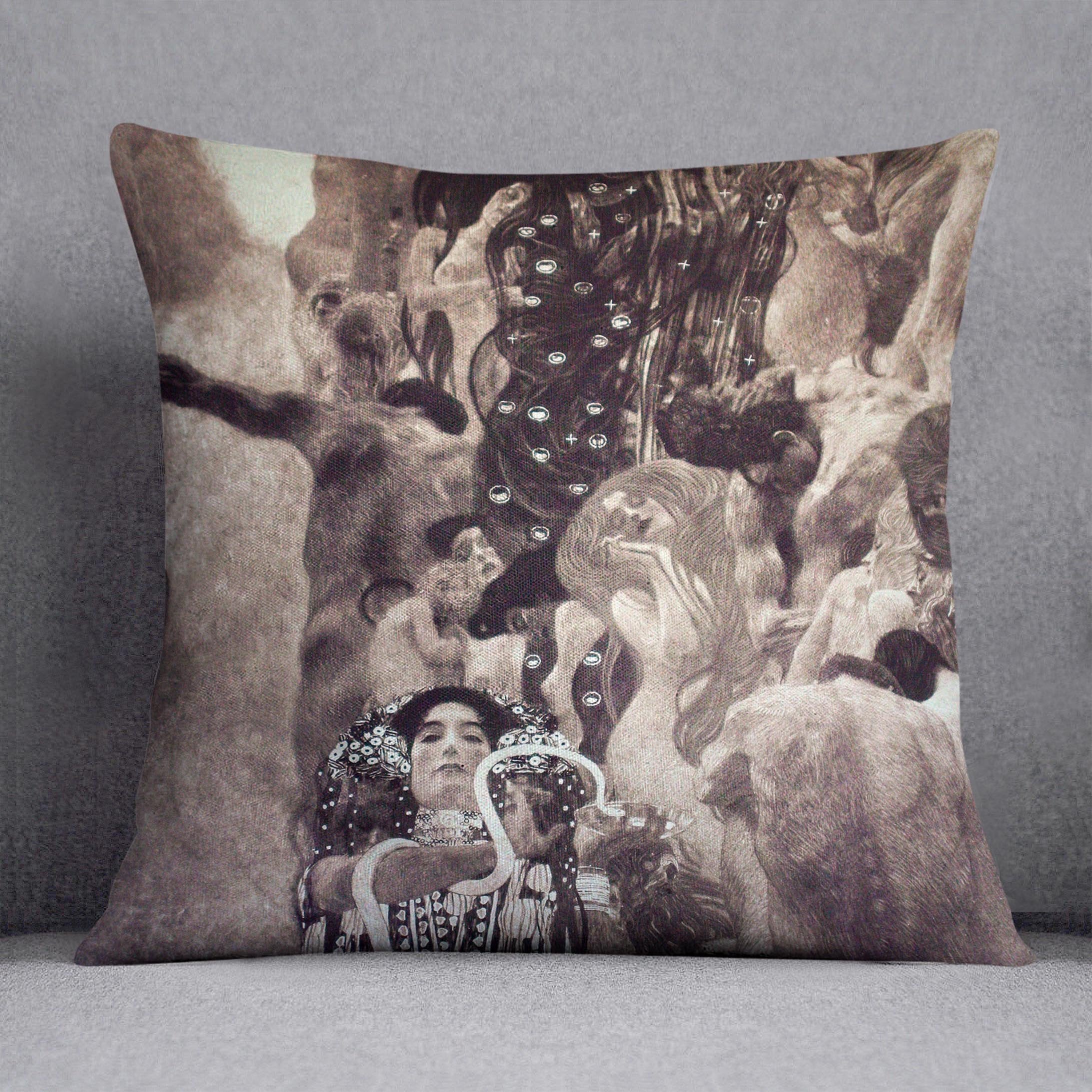 Medicine by Klimt Throw Pillow