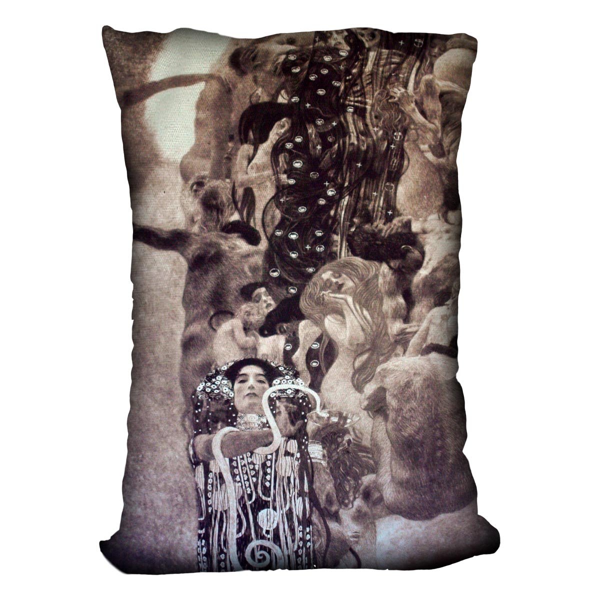 Medicine by Klimt Throw Pillow