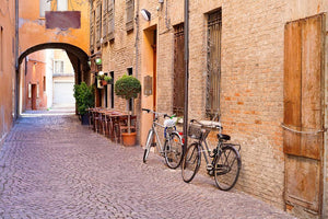 Medieval street historical Ferrara Wall Mural Wallpaper - Canvas Art Rocks - 1