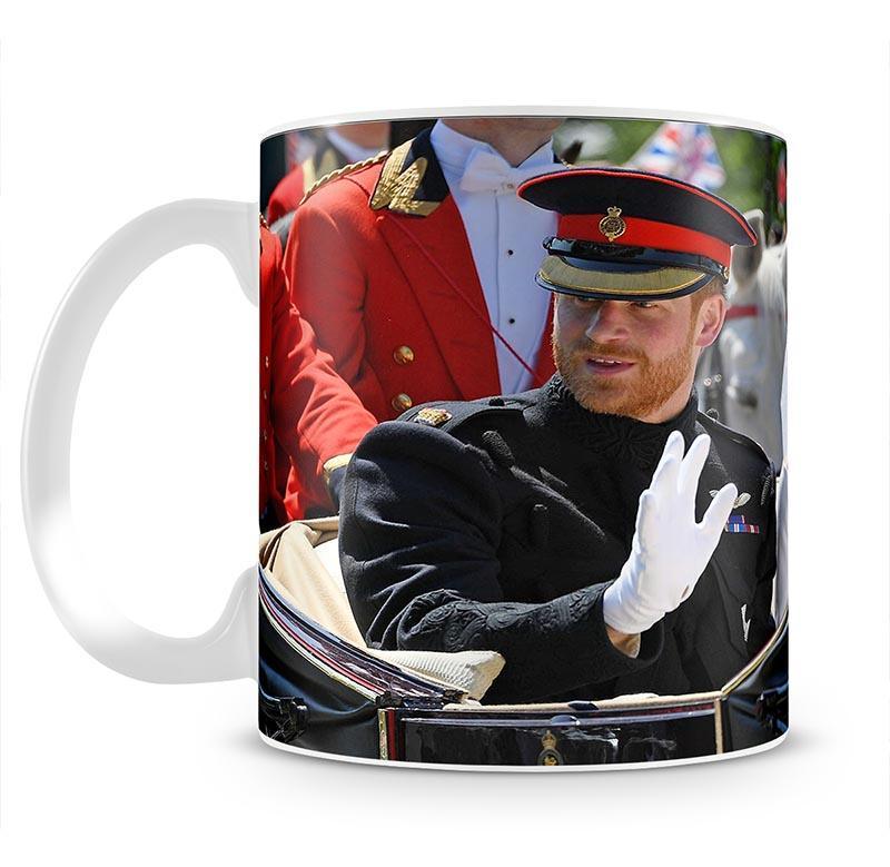 Meghan and Prince Harry greet the crowds Mug - Canvas Art Rocks - 2