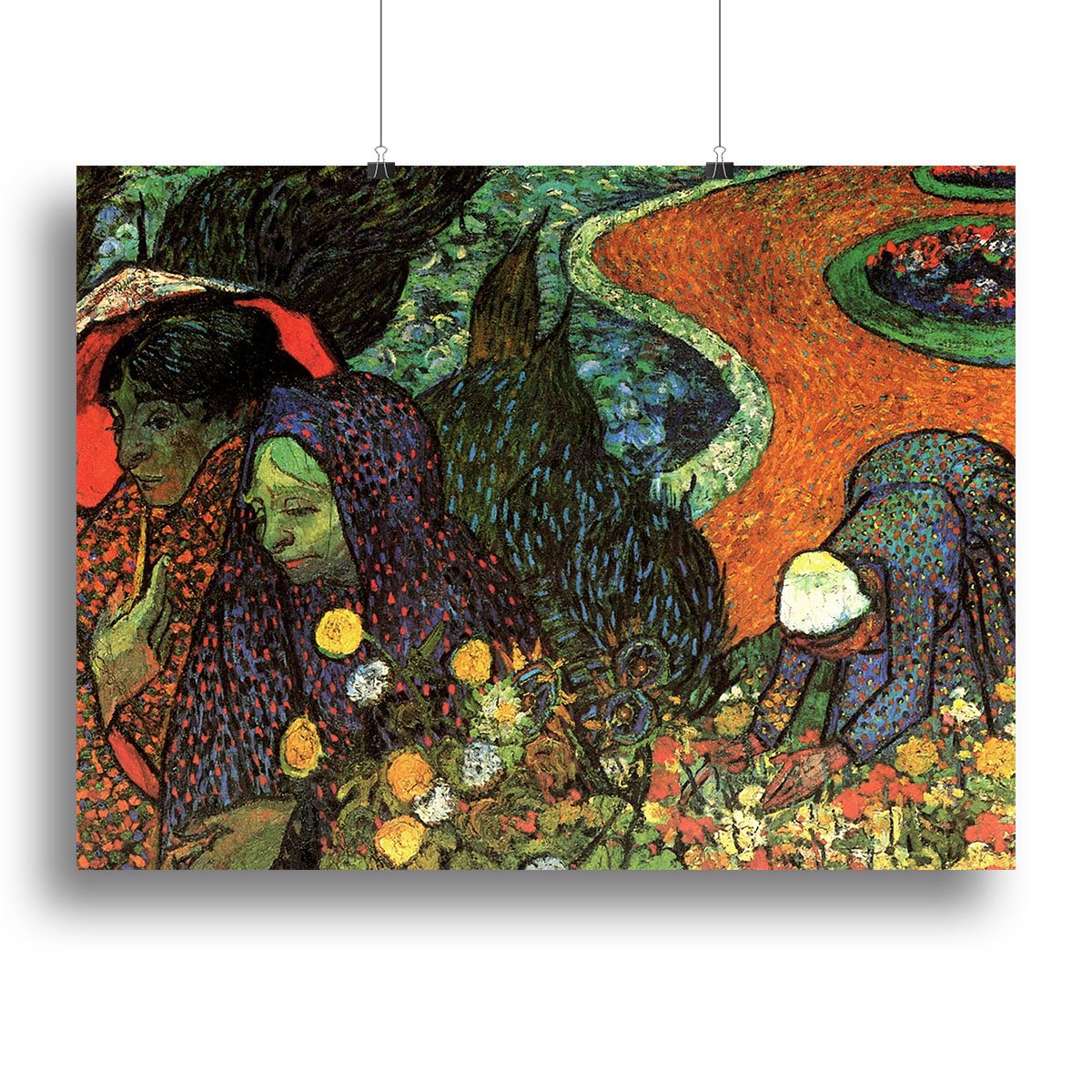 Memory of the Garden at Etten by Van Gogh Canvas Print or Poster