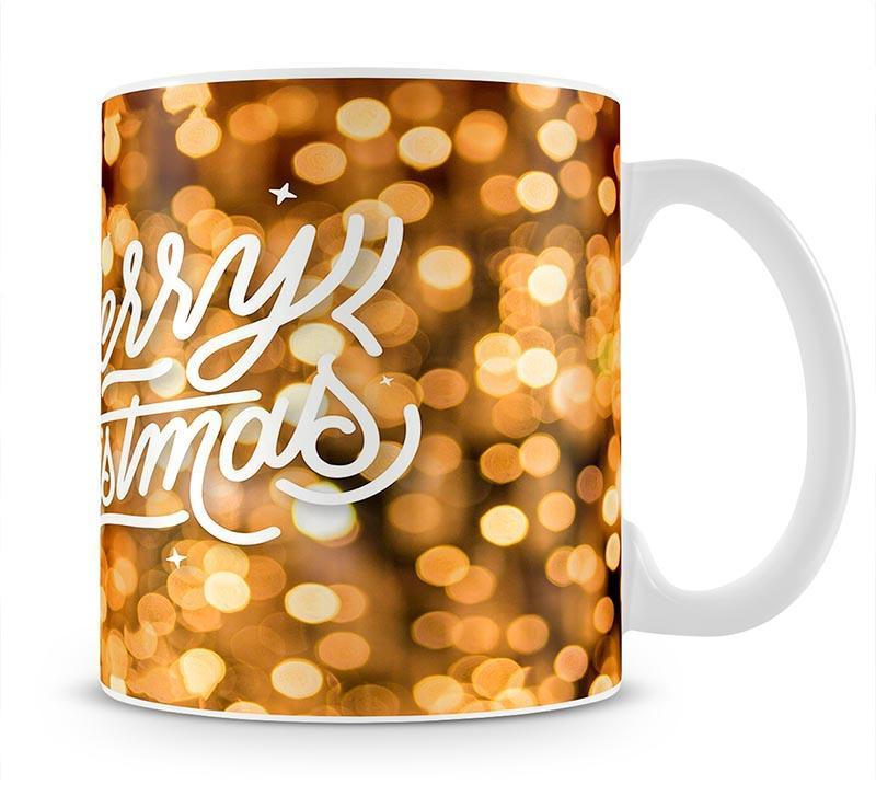 Merry Christmas Glitter Mug - Canvas Art Rocks - 1