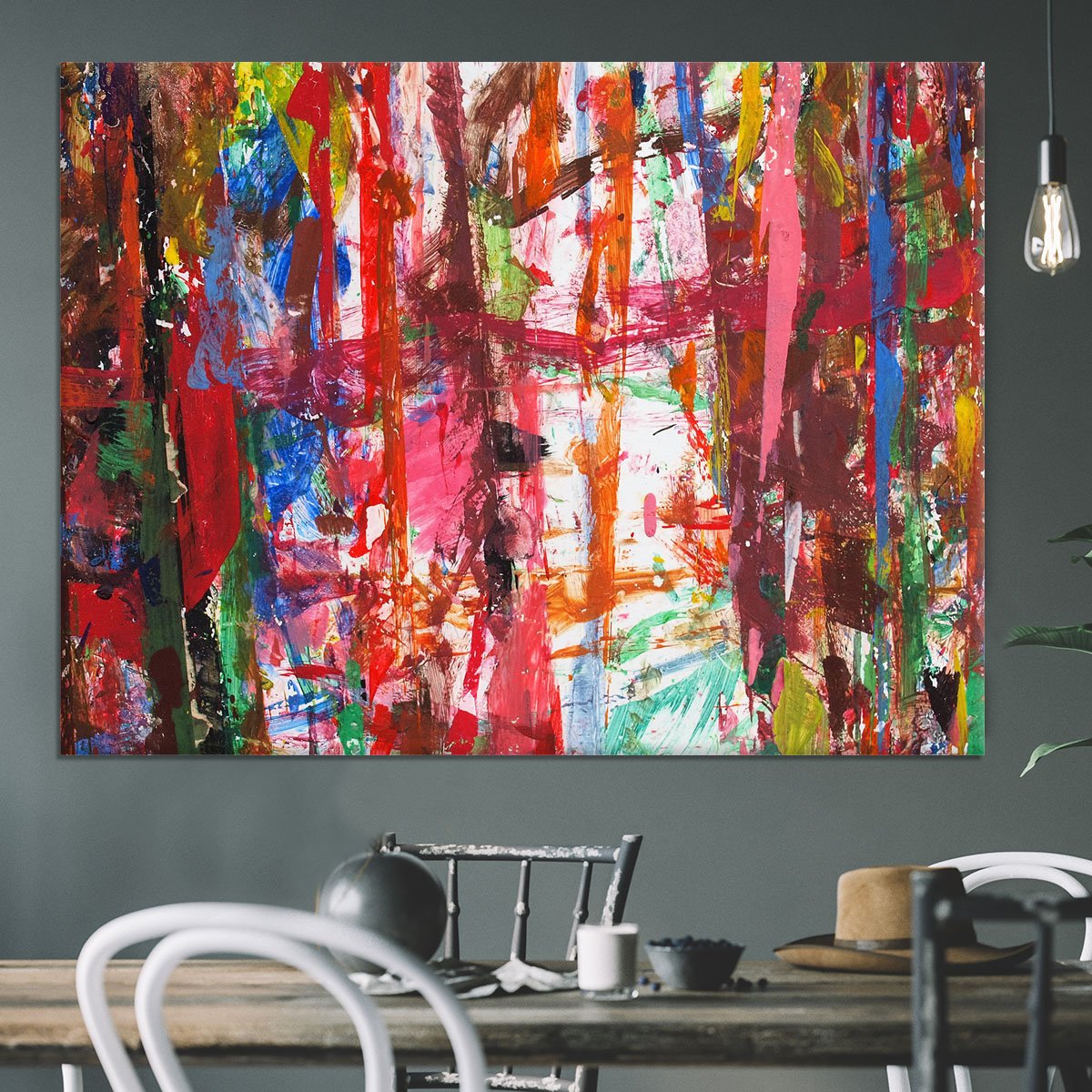 Messy Art Canvas Print or Poster